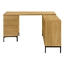 Bureau en coin avec rangement de Monarch