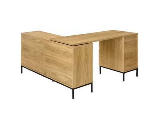Bureau en coin avec rangement de Monarch