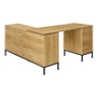 Bureau en coin avec rangement de Monarch