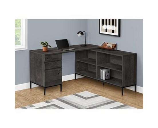 Bureau en coin avec rangement de Monarch
