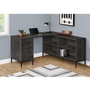 Bureau en coin avec rangement de Monarch