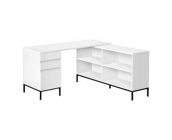Bureau en coin avec rangement de Monarch