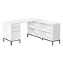 Bureau en coin avec rangement de Monarch