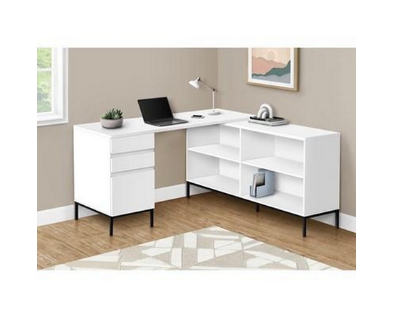 Bureau en coin avec rangement de Monarch