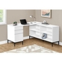 Bureau en coin avec rangement de Monarch