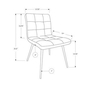 Ensemble de 2 chaises de salle à manger de Monarch