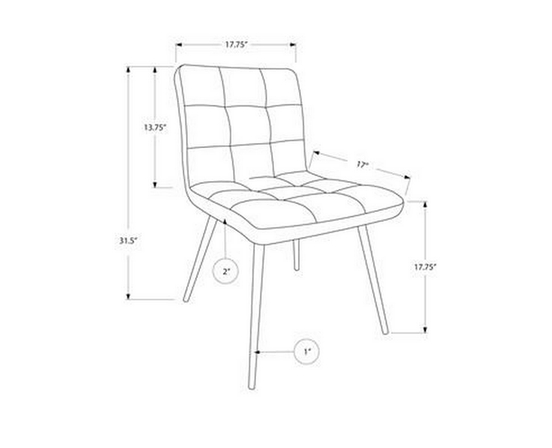 Ensemble de 2 chaises de salle à manger de Monarch