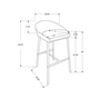 Ensemble de 2 tabouret de Monarch