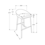 Ensemble de 2 tabouret de Monarch