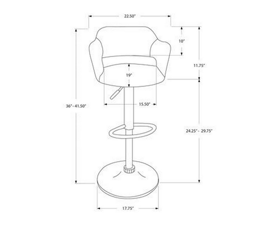 Tabouret de hauteur réglable de Monarch