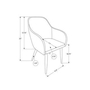 Ensemble de 2 chaises de salle à manger de Monarch