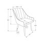 Ensemble de 2 chaises de salle à manger de Monarch