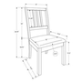 Ensemble de 2 chaises de salle à manger de Monarch