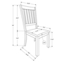 Ensemble de 2 chaises de salle à manger de Monarch