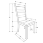 Ensemble de 2 chaises de salle à manger de Monarch