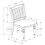 Ensemble de 2 chaises de salle à manger de Monarch