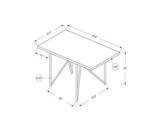 Table de salle à manger avec base tréteau de Monarch
