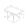 Table de salle à manger avec base tréteau de Monarch