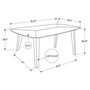 Table de salle à manger de Monarch