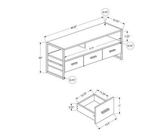 Meuble pour téléviseur de Monarch