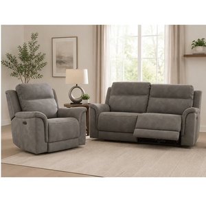Fauteuil et causeuse inclinables motorisés DURAPELLA de Ashley