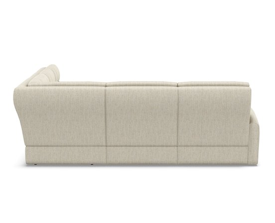 Sectionnel inclinable en tissu