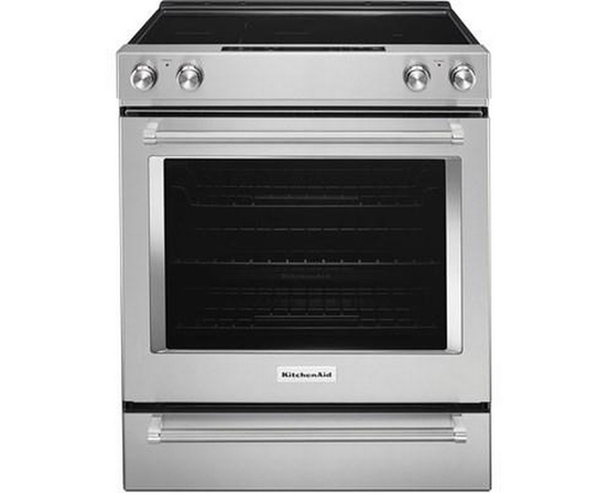 Cuisinière électrique encastrable de 30 po. avec convection véritable Even-Heat™ KitchenAid - YKSEG700ESS