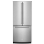 Réfrigérateur trois portes avec porte à deux battants de 30 po, 19.7 Pi cu. avec distributeur d'eau et de glaçons KitchenAid - KRFF300ESS