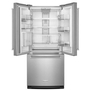 Réfrigérateur trois portes avec porte à deux battants de 30 po, 19.7 Pi cu. avec distributeur d'eau et de glaçons KitchenAid - KRFF300ESS