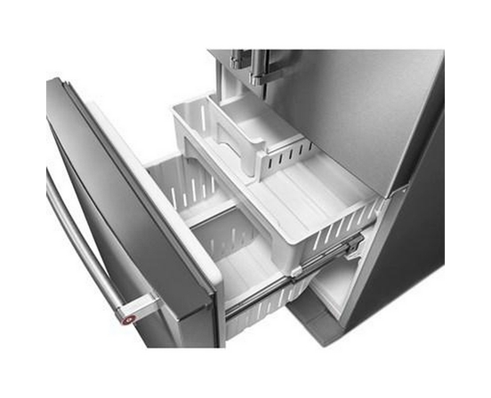 Réfrigérateur trois portes avec porte à deux battants de 30 po, 19.7 Pi cu. avec distributeur d'eau et de glaçons KitchenAid - KRFF300ESS
