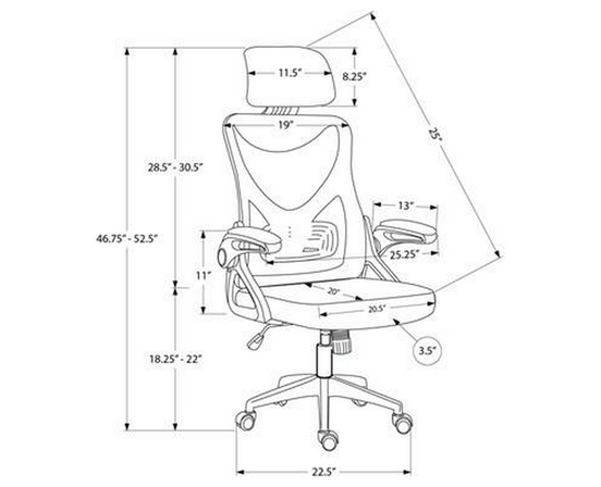 Chaise de bureau de Monarch