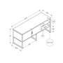 Unité de rangement  pour bureau à domicile de Monarch
