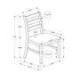 Ensemble de 2 chaises de salle à manger de Monarch