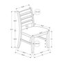Ensemble de 2 chaises de salle à manger de Monarch