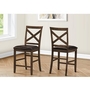 Ensemble de 2 chaises de salle à manger de hauteur comptoir de Monarch