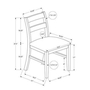 Ensemble de 2 chaises de salle à manger de Monarch