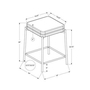 Ensemble de 2 tabourets de hauteur comptoir de Monarch