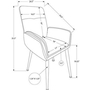 Ensemble de 2 chaises de salle à manger de Monarch