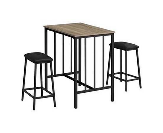 Ensemble de salle à manger 3-pièces de hauteur comptoir de Monarch