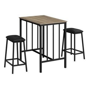 Ensemble de salle à manger 3-pièces de hauteur comptoir de Monarch