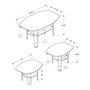 Ensemble de tables de salon de Monarch