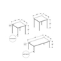 Ensemble de tables de salon de Monarch