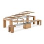Banc de salle à manger de Transformer Table