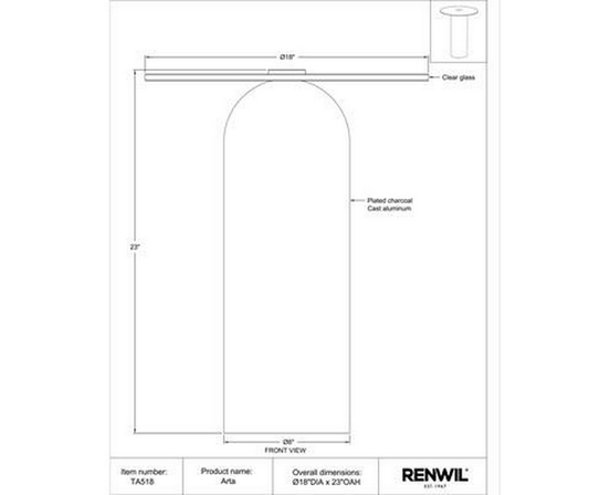 Table d'appoint Arta de Renwil