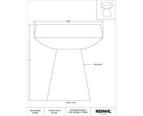 Table d'appoint Lavinia de Renwil