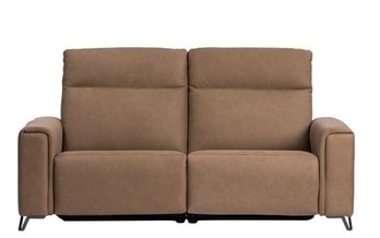 Sofa condo Fabrice motorisé avec appui-tête motorisé en cuir de Elran