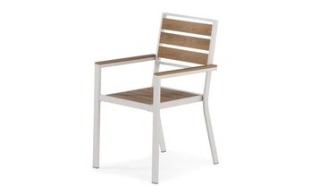 Chaise empilable extérieure naturel de Transformer table