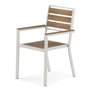 Chaise empilable extérieure naturel de Transformer table