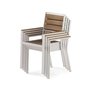 Chaise empilable extérieure naturel de Transformer table