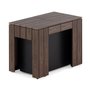 Banc extérieur extensible, couleur noyer de Transformer table